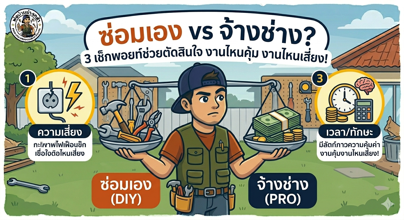 อะไหล่ช่างติดบ้าน ของมันต้องมี พ่อบ้านช่างกล้า PobanDIY